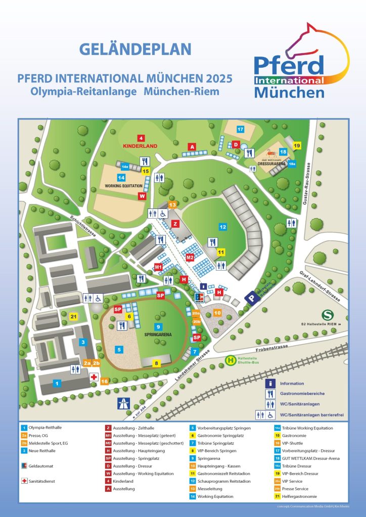 Geländeplan der Pferd International 2025 (Stand: 11.11.2024)