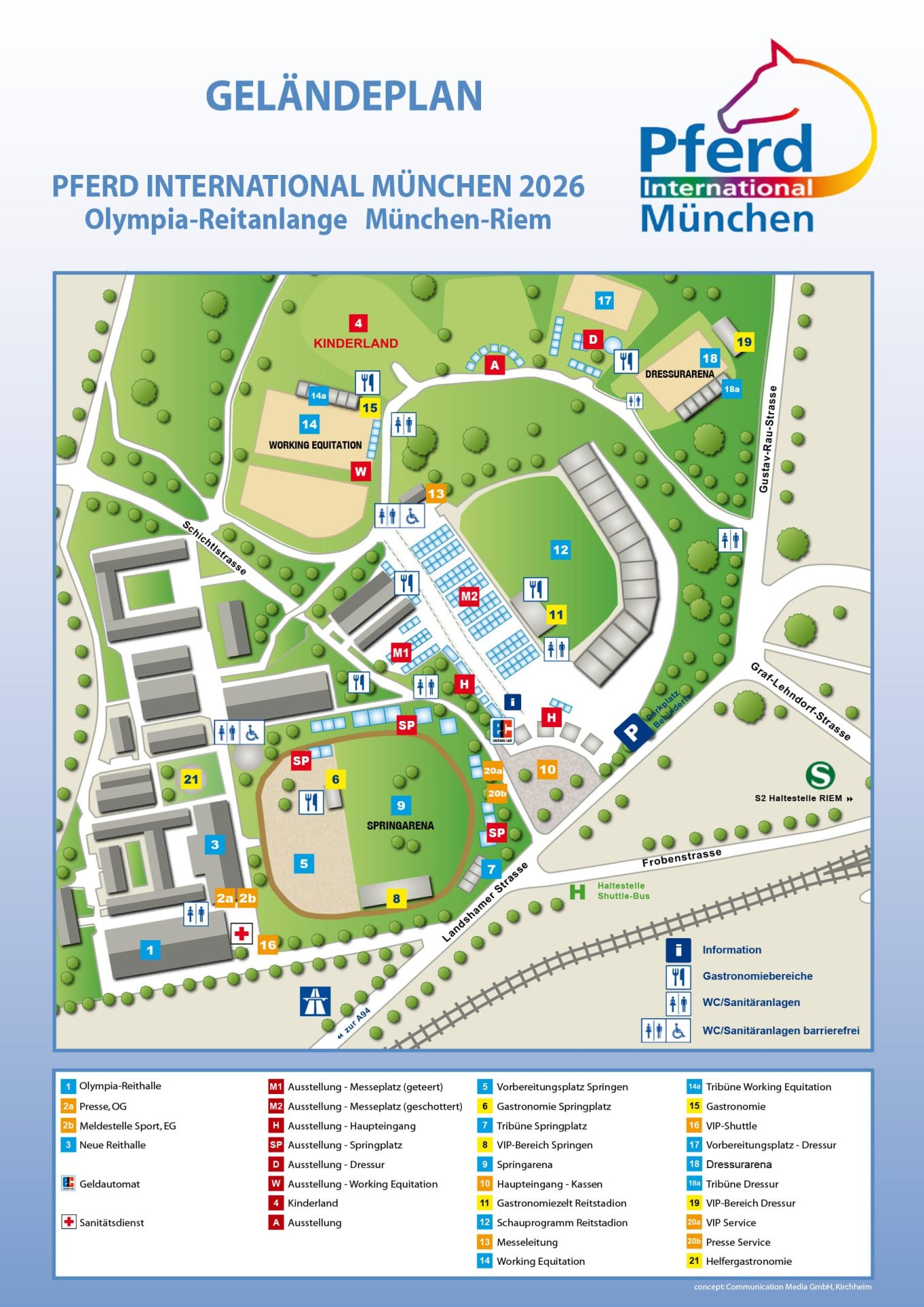 Detaillierter Geländeplan Pferd International 2026